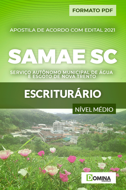 Apostila Concurso SAMAE Nova Trento SC 2021 Escriturário
