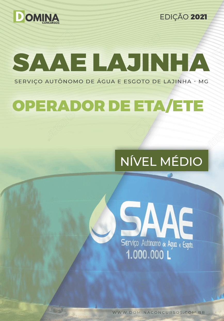 Apostila SAAE de Lajinha MG 2021 Operador de ETA ETE