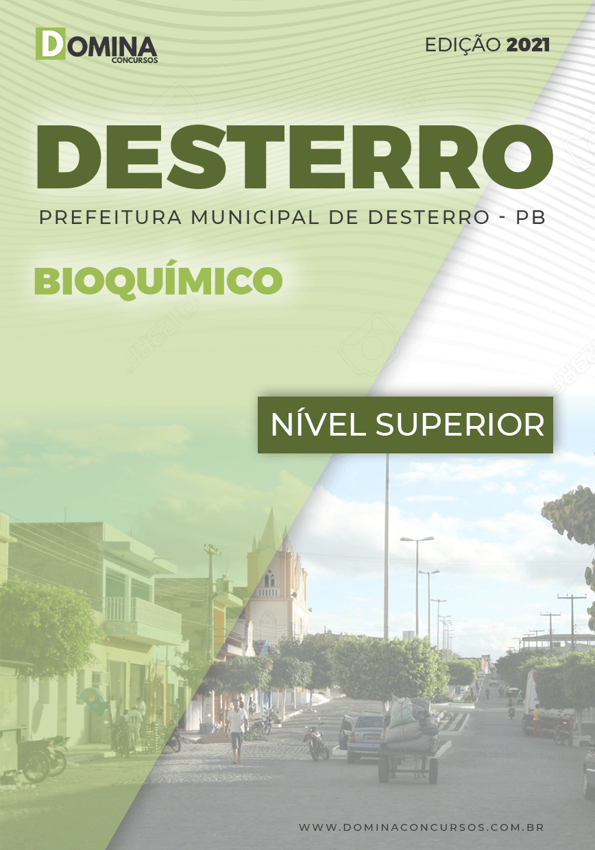 Apostila Concurso Pref Desterro PB 2021 Bioquímico