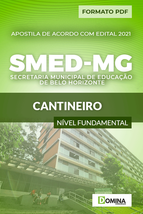 Apostila Processo Seletivo SMED MG 2021 Cantineiro