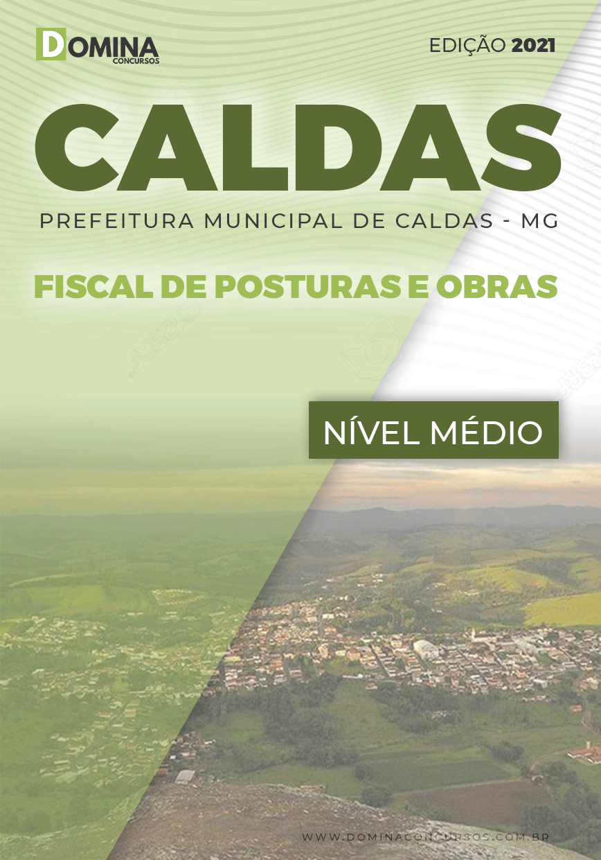 Apostila Pref Caldas MG 2021 Fiscal de Posturas e Obras