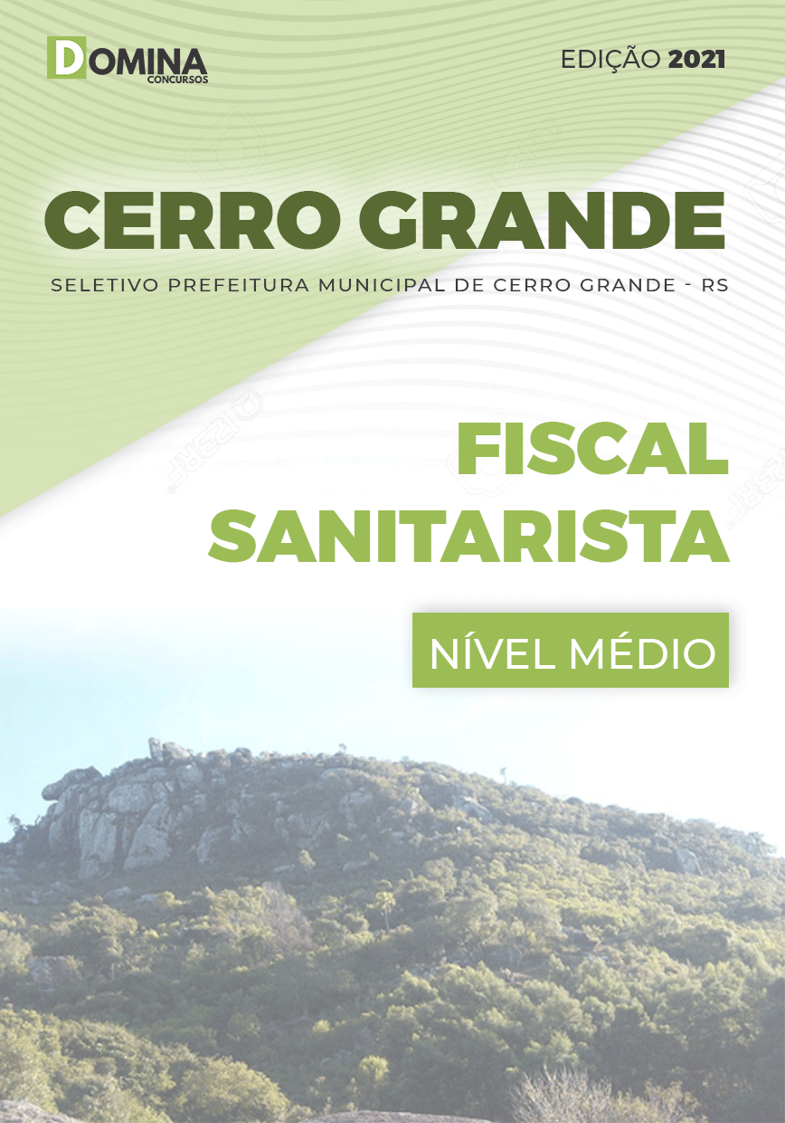 Apostila Seletivo Cerro Grande RS 2021 Fiscal Sanitarista