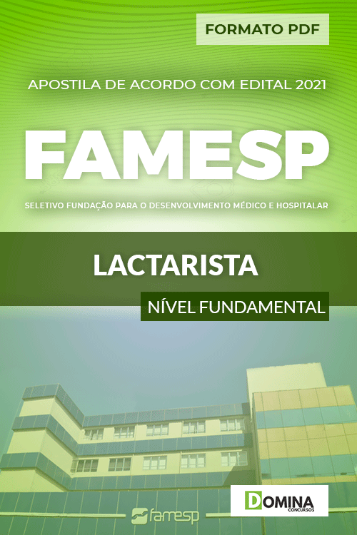 Apostila Processo Seletivo FAMESP 2021 Lactarista