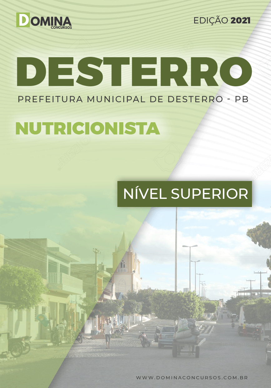 Apostila Concurso Público Pref Desterro PB 2021 Nutricionista
