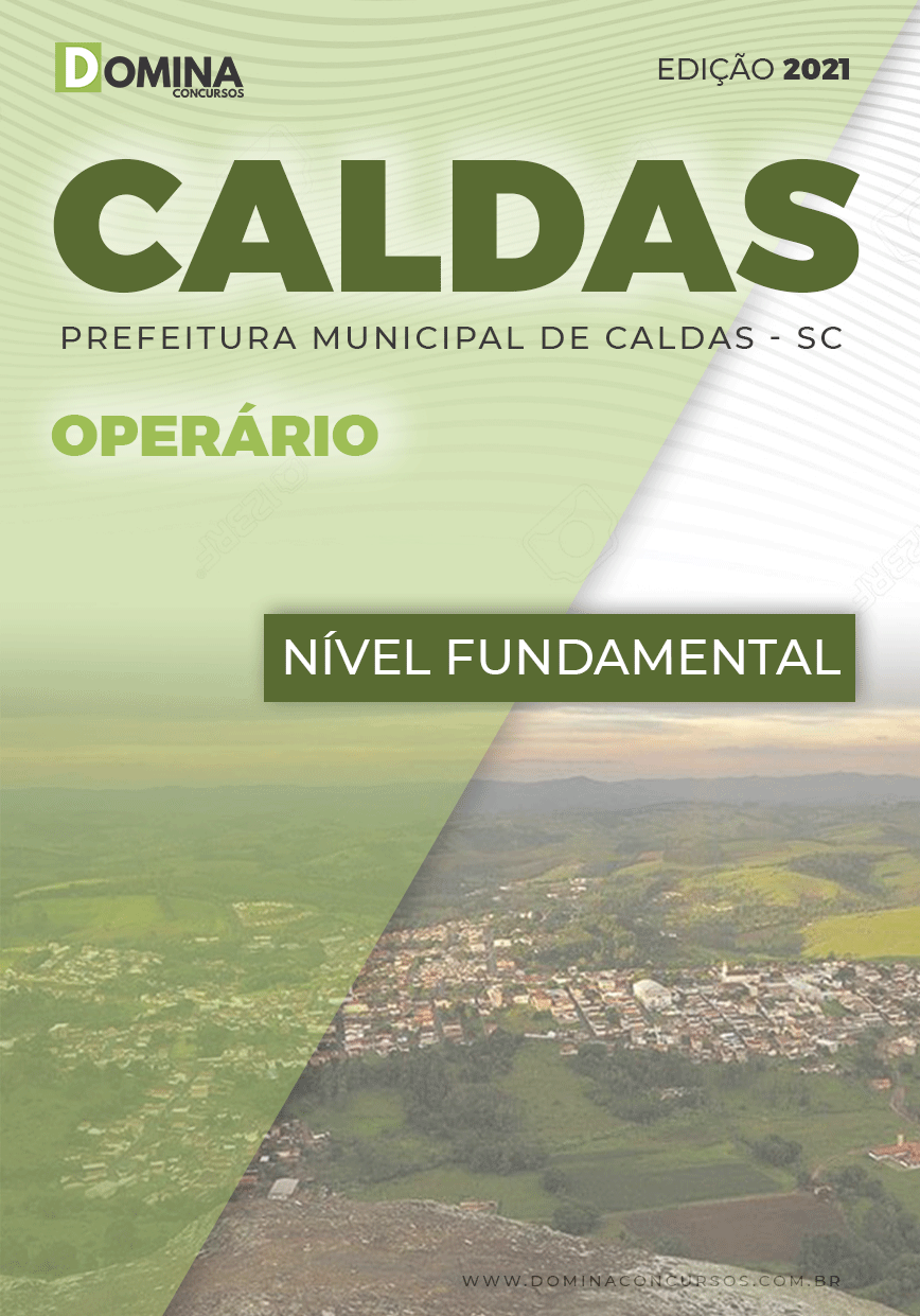 Apostila Concurso Pref Caldas MG 2021 Operário
