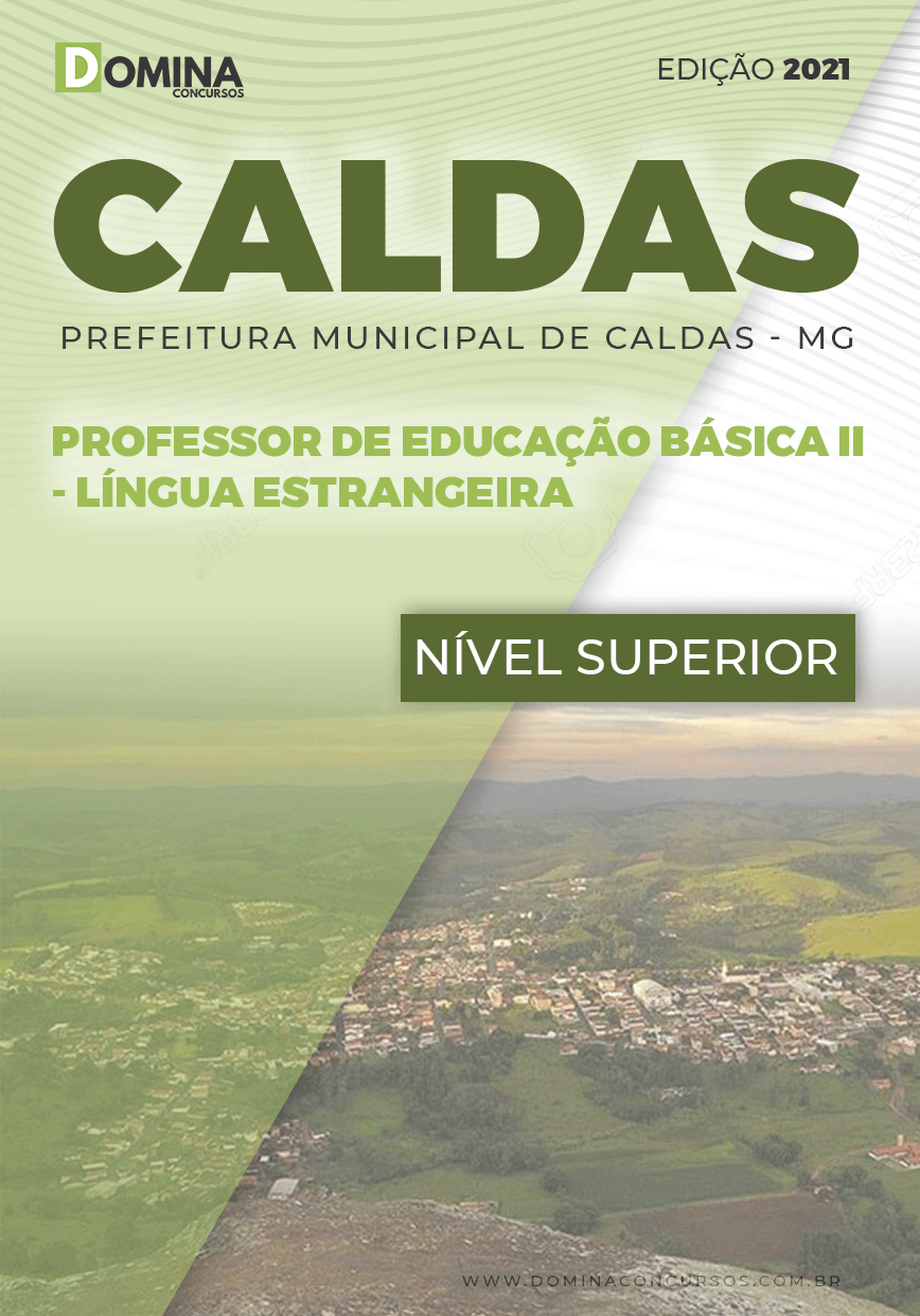 Apostila Pref Caldas MG 2021 Professor II Língua Estrangeira