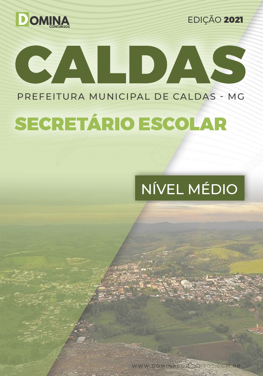 Apostila Concurso Pref Caldas MG 2021 Secretário Escolar