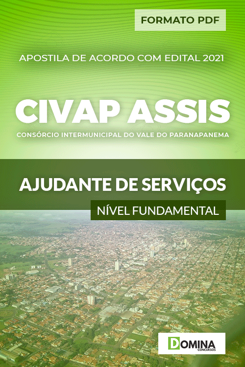 Apostila Seletivo CIVAP de Assis SP 2021 Ajudante de Serviços