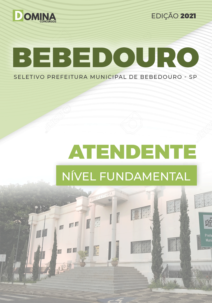 Apostila Seletivo Pref Bebedouro SP 2021 Atendente