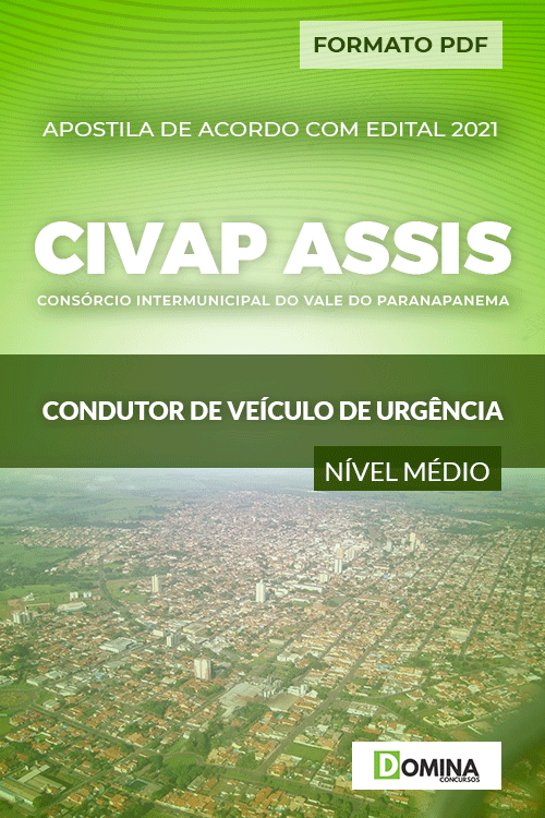 Apostila CIVAP de Assis SP 2021 Condutor Veículo Urgência