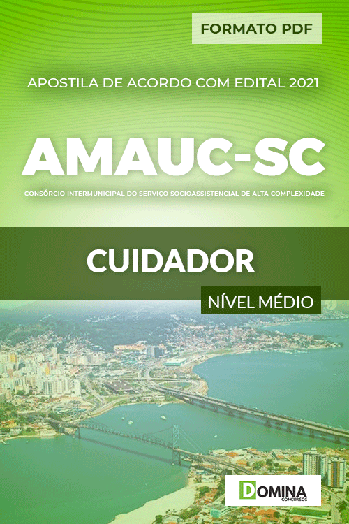 Apostila Processo Seletivo AMAUC SC 2021 Cuidador