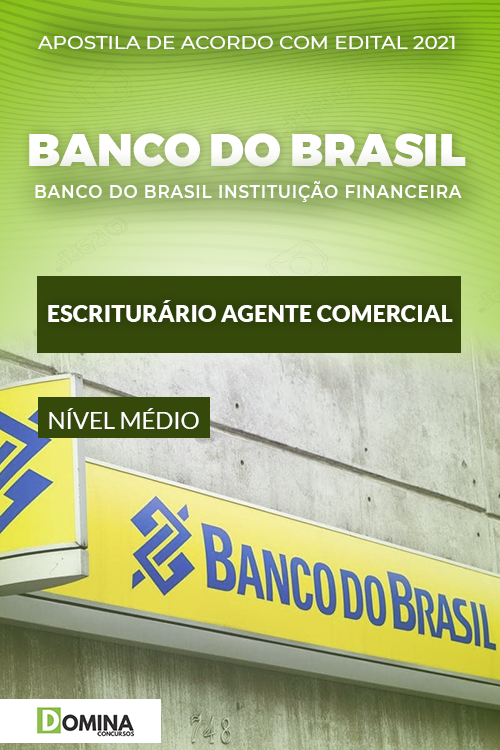 Apostila Banco do Brasil BB 2021 Escriturário Agente Comercial