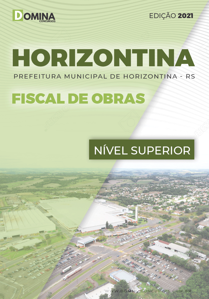 Apostila Concurso Pref Horizontina RS 2021 Fiscal de Obras