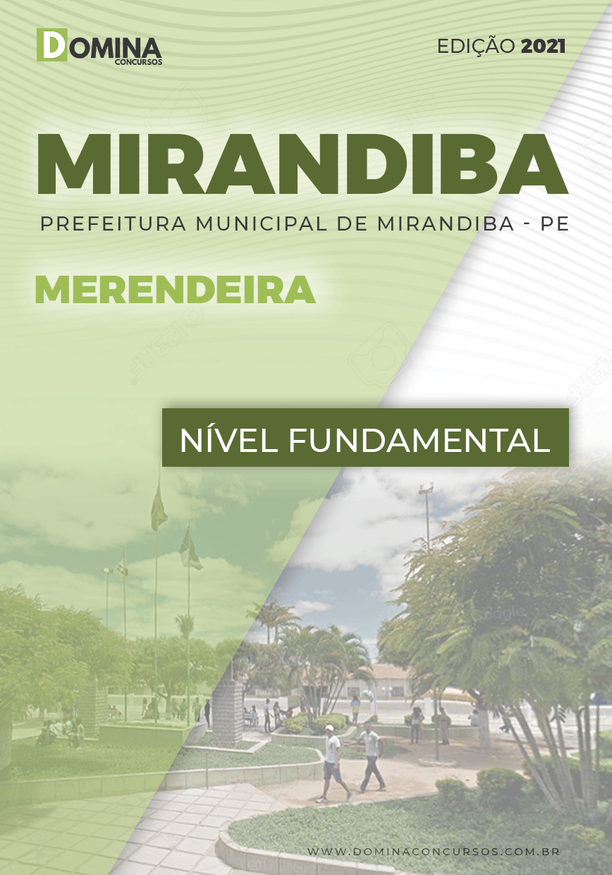 Apostila Concurso Pref Mirandiba PE 2021 Merendeira