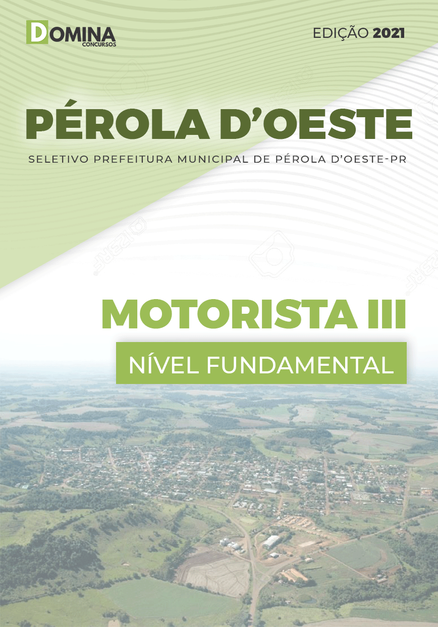 Apostila Seletivo Pref Pérola D’Oeste PR 2021 Motorista III