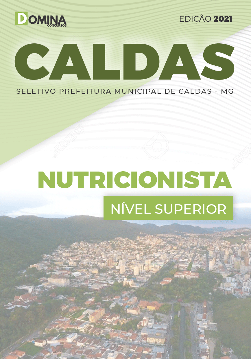Apostila Processo Seletivos Pref Caldas MG 2021 Nutricionista