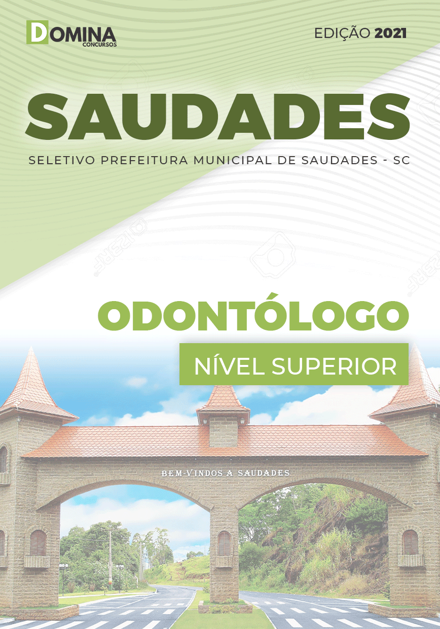 Apostila Seletivo Pref Saudades SC 2021 Odontólogo