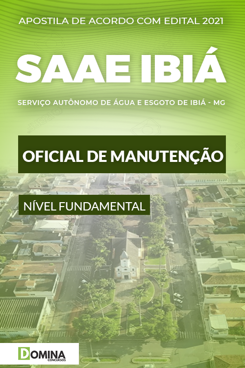 Apostila Concurso SAAE de Ibiá MG 2021 Oficial de Manutenção
