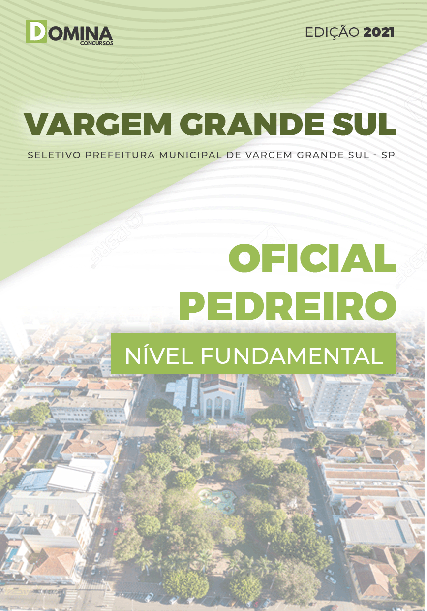 Apostila Pref Vargem Grande Sul SP 2021 Oficial Pedreiro