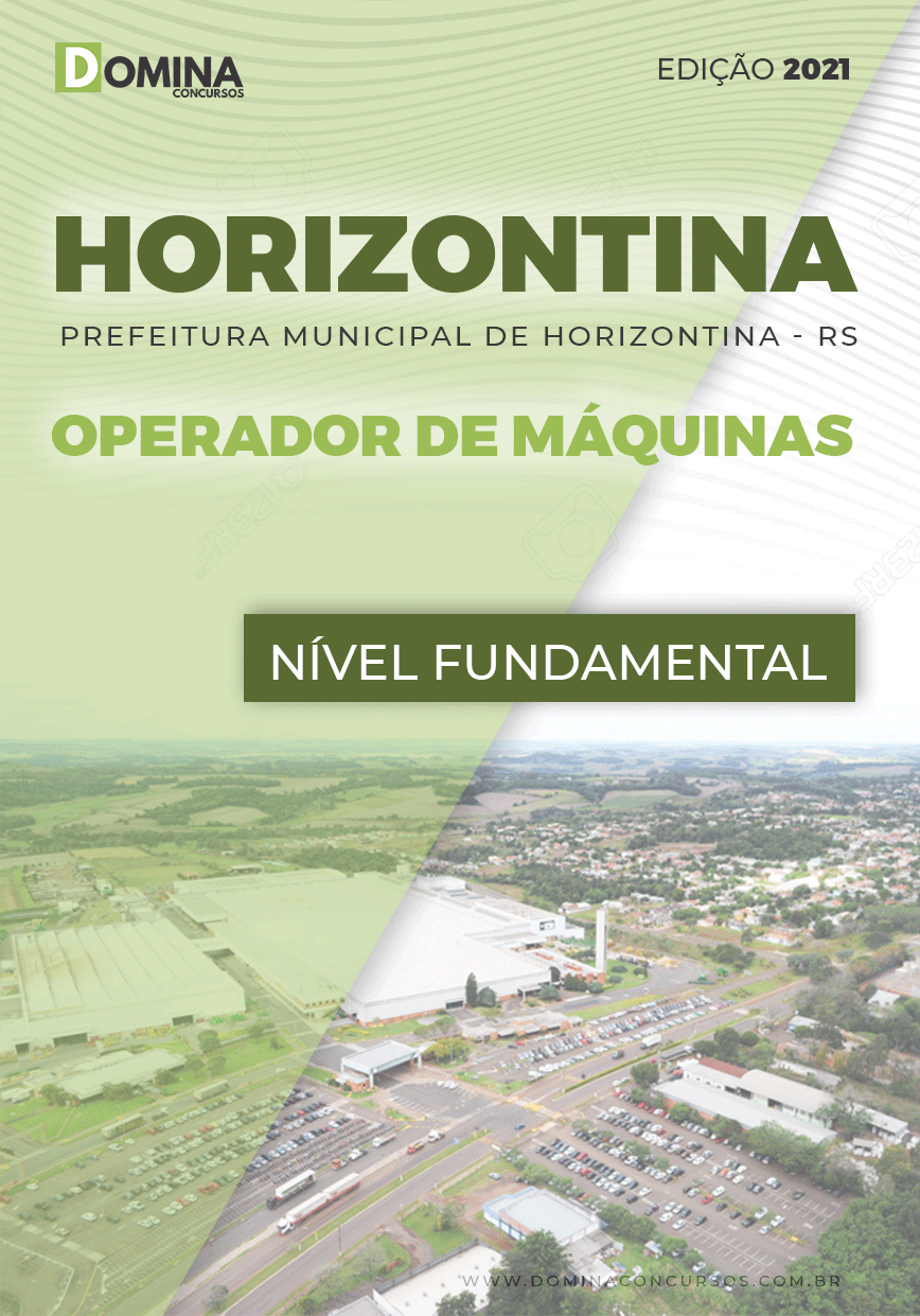 Apostila Concurso Pref Horizontina RS 2021 Operador de Máquinas