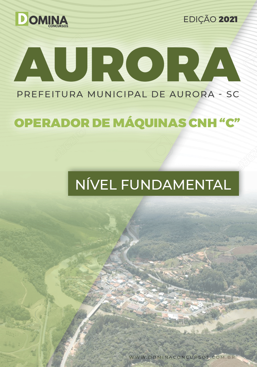 Apostila Pref Aurora SC 2021 Operador de Máquinas CNH C