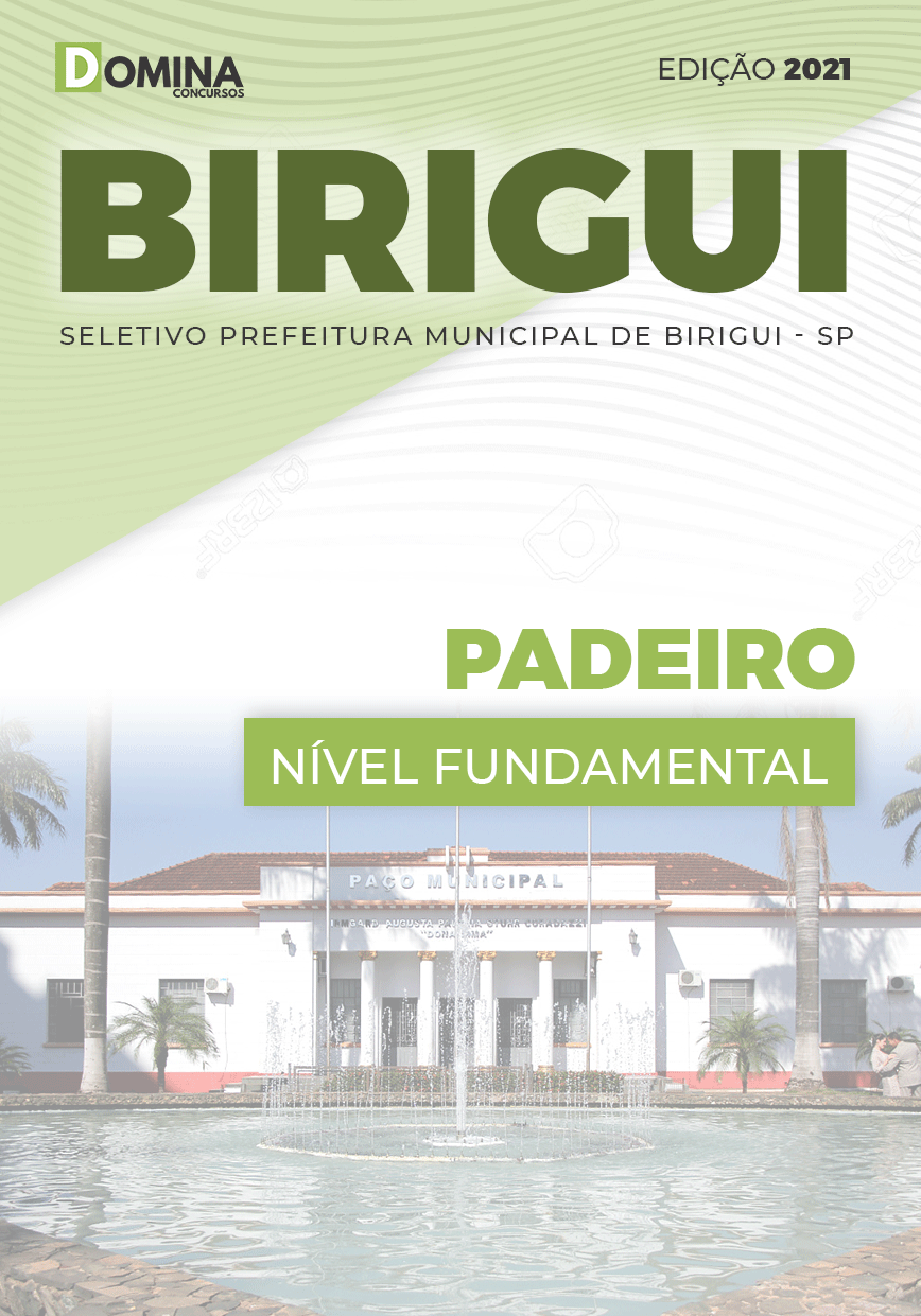 Apostila Processo Seletivo Pref Birigui SP 2021 Padeiro