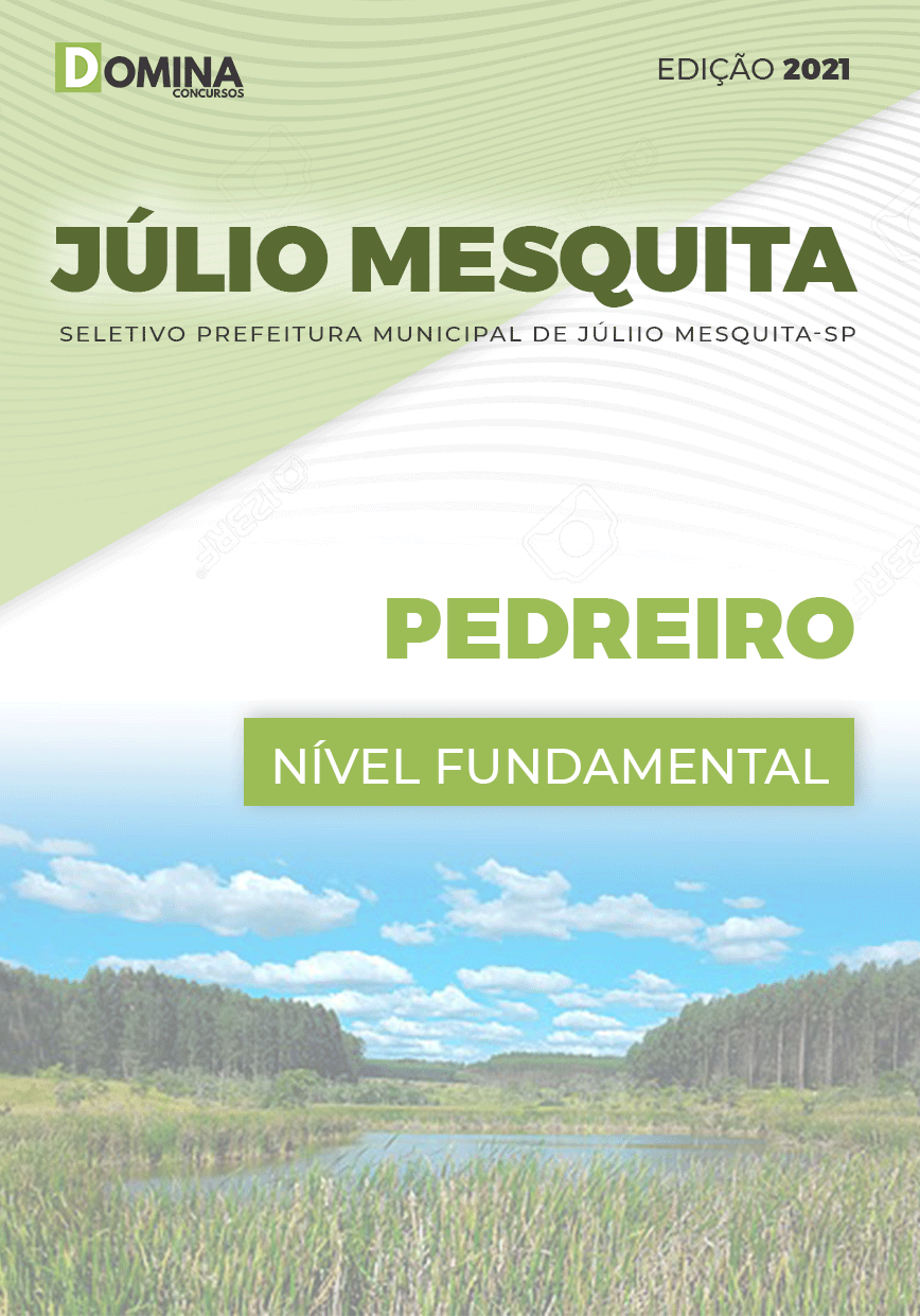 Apostila Seletivo Pref Júlio Mesquita SP 2021 Pedreiro