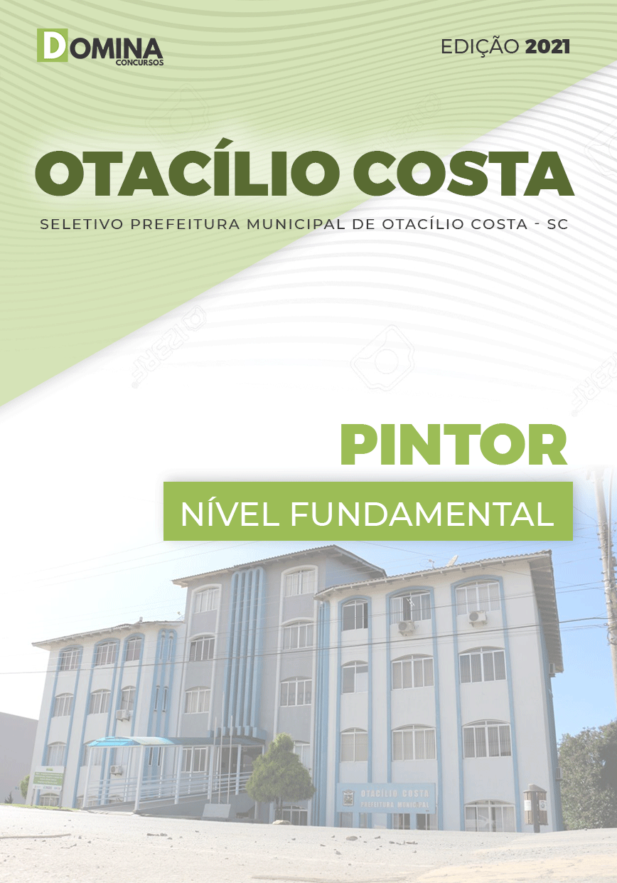 Apostila Processo Seletivo Pref Otacílio Costa SC 2021 Pintor