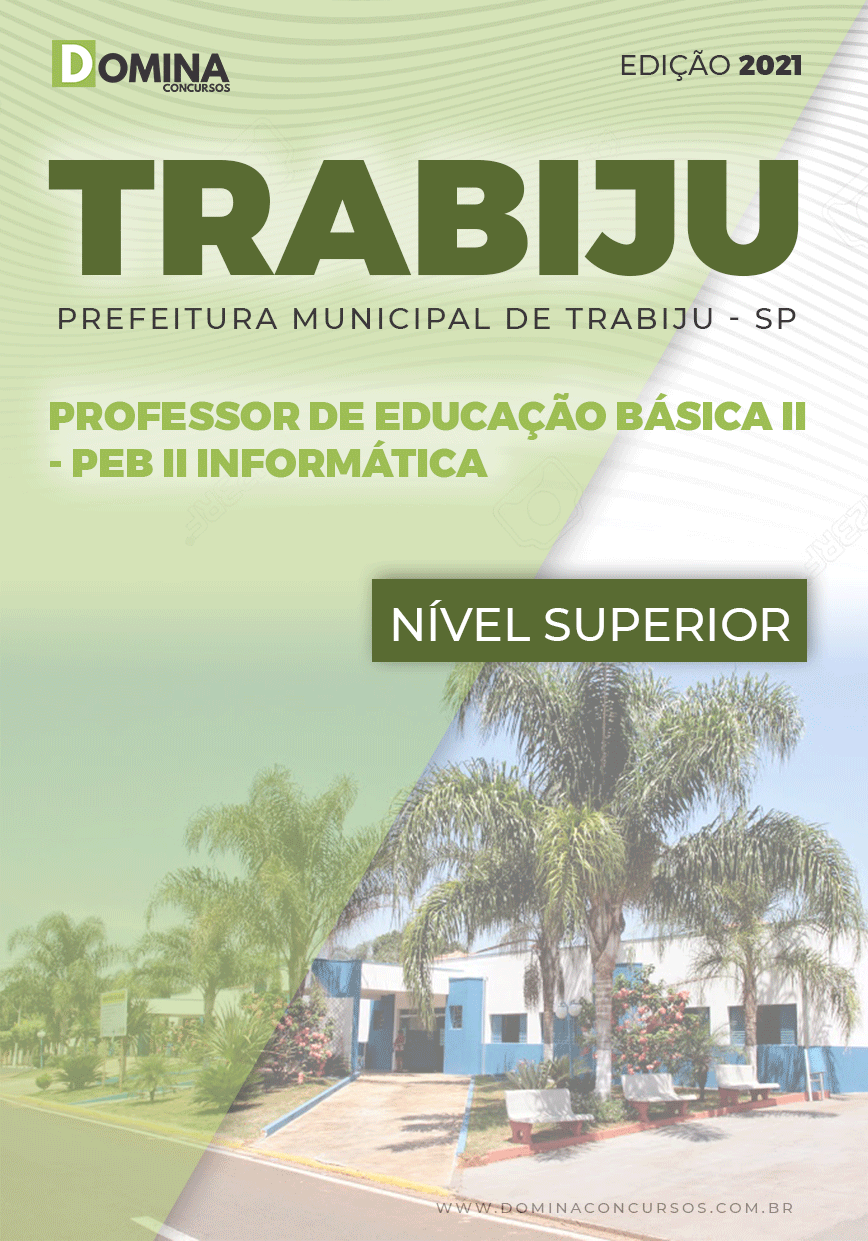 Apostila Seletivo Pref Trabiju SP 2021 PEB II Informática
