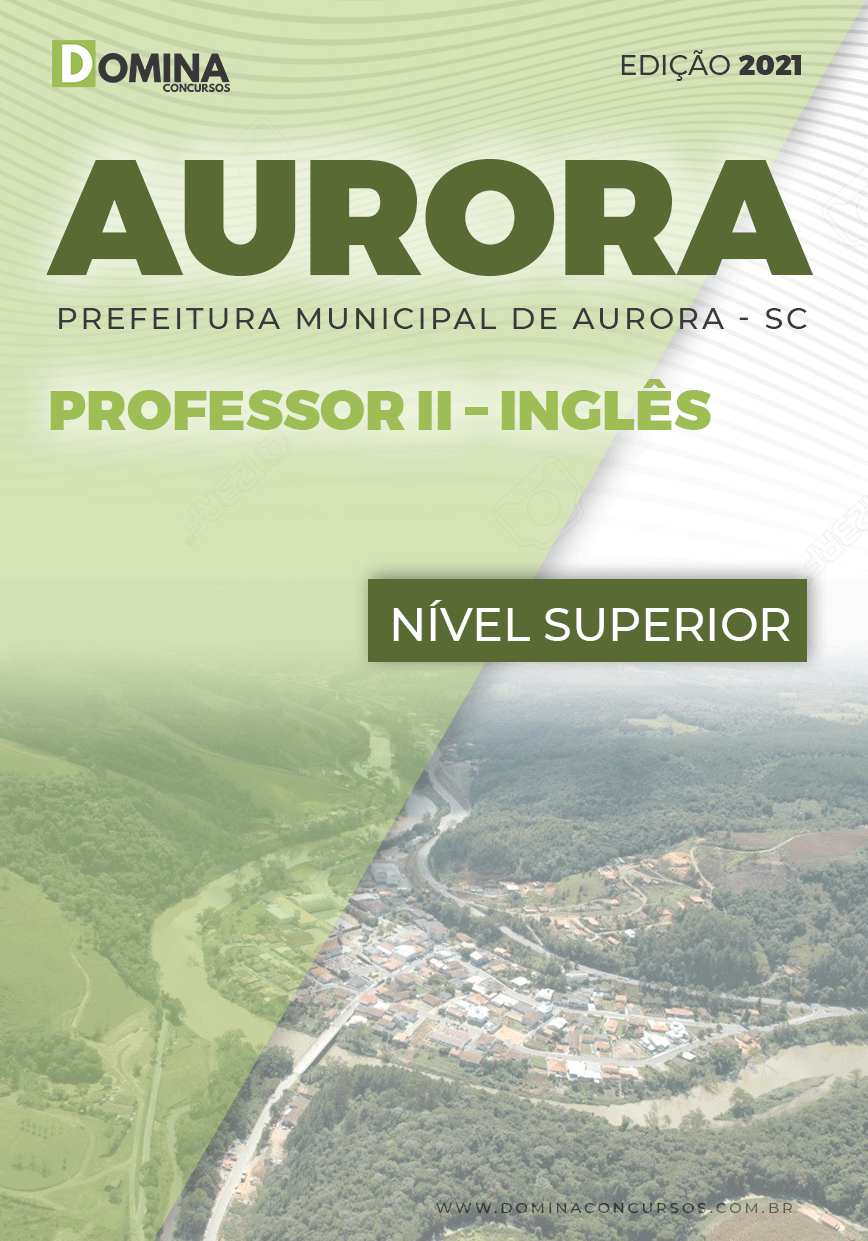Apostila Concurso Pref Aurora SC 2021 Professor II Inglês