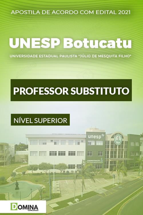 Apostila Concurso UNESP Botucatu SP 2021 Professor Substituto