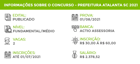 Apostila Concurso Prefeitura Atalanta SC 2021 Servente