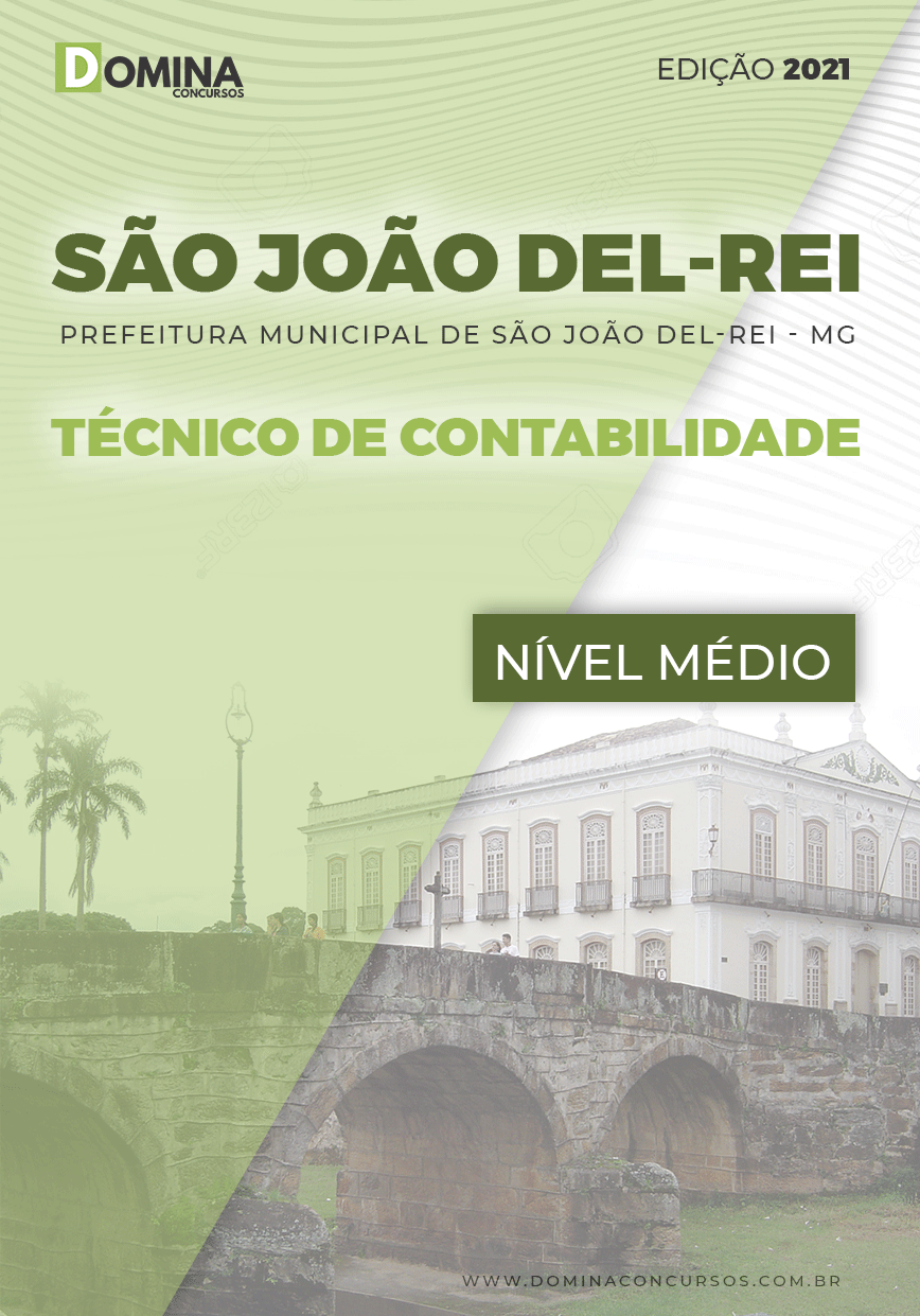 Apostila Pref São João Del Rei MG 2021 Técnico de Contabilidade