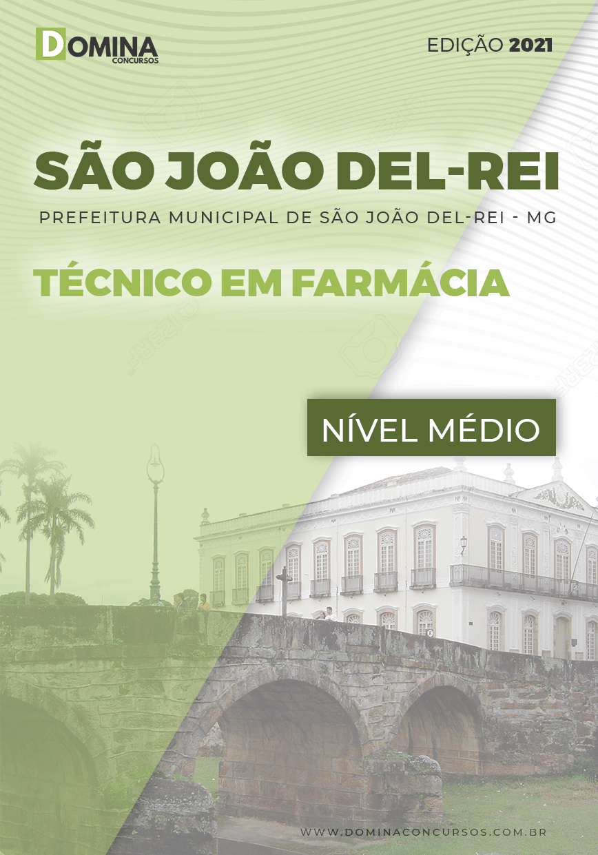 Apostila Pref São João Del Rei MG 2021 Técnico em Farmácia