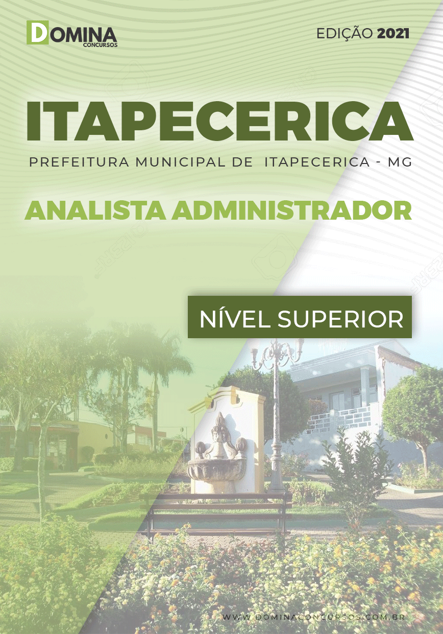 Apostila Concurso Pref Itapecerica MG 2021 Analista Administrador