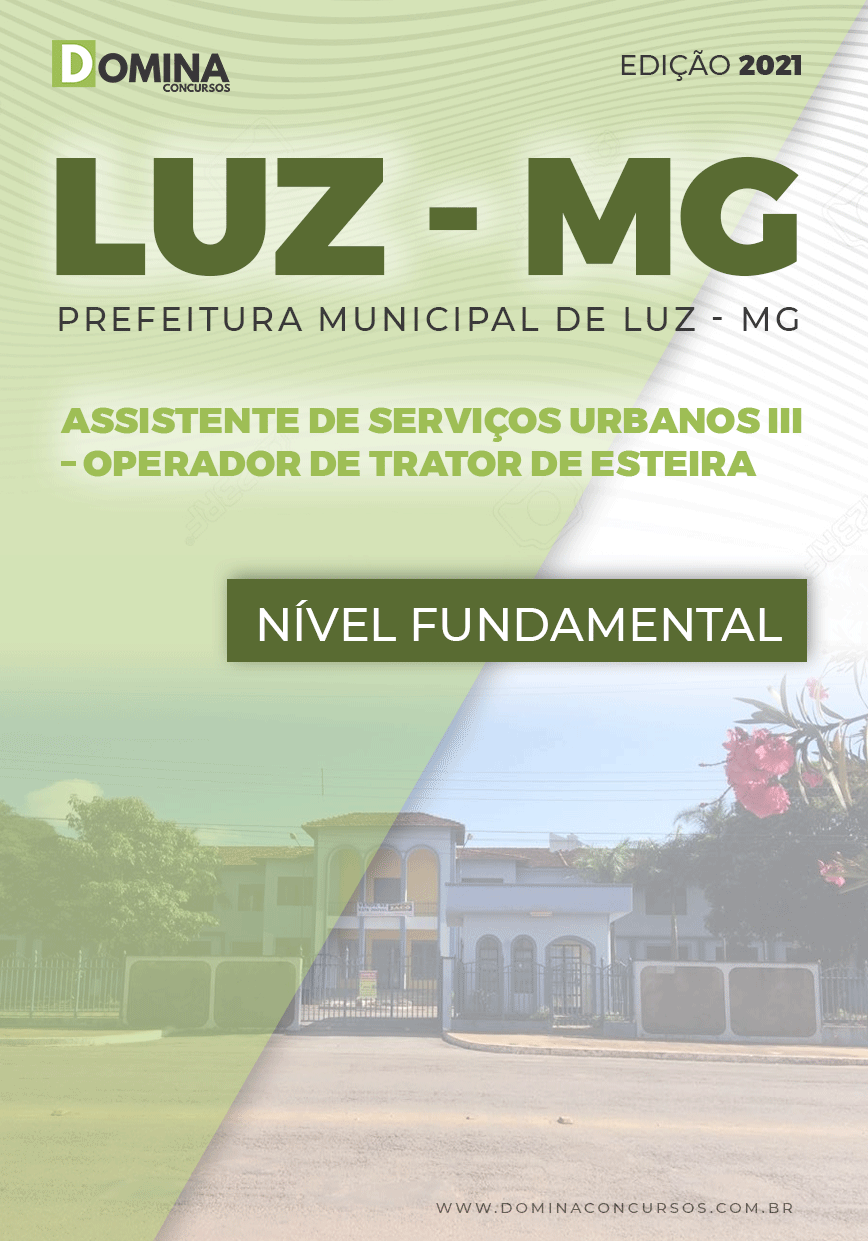 Apostila Concurso Pref Luz MG 2021 Operador de Trator de Esteira