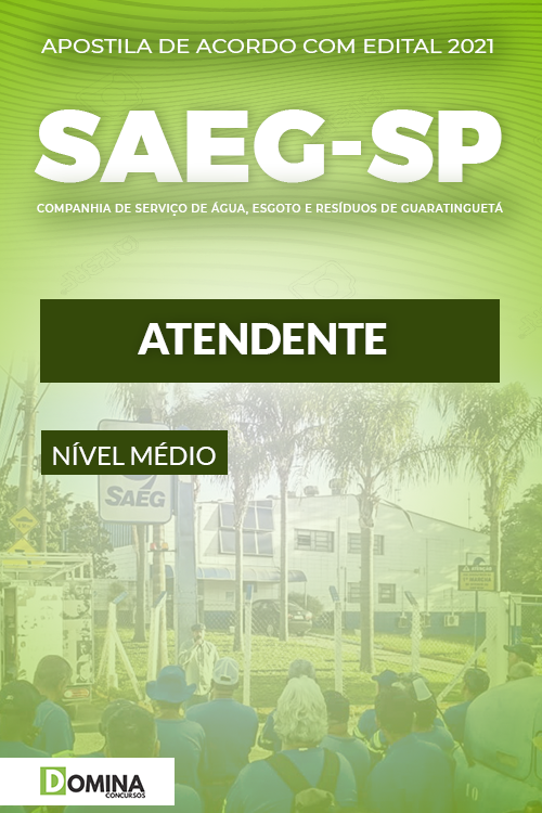 Apostila Concurso Público SAEG SP 2021 Atendente