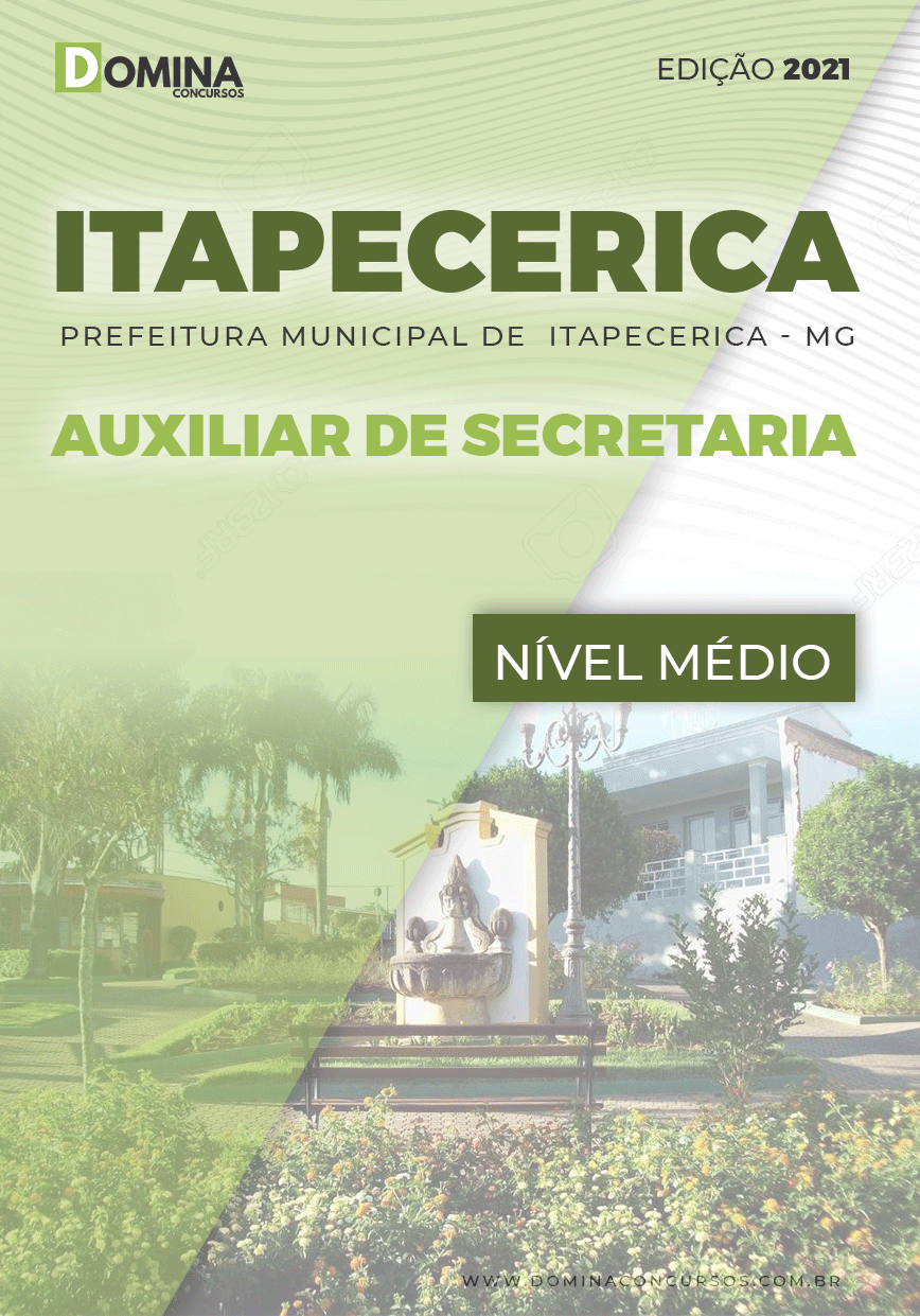 Apostila Concurso Pref Itapecerica MG 2021 Auxiliar Secretaria