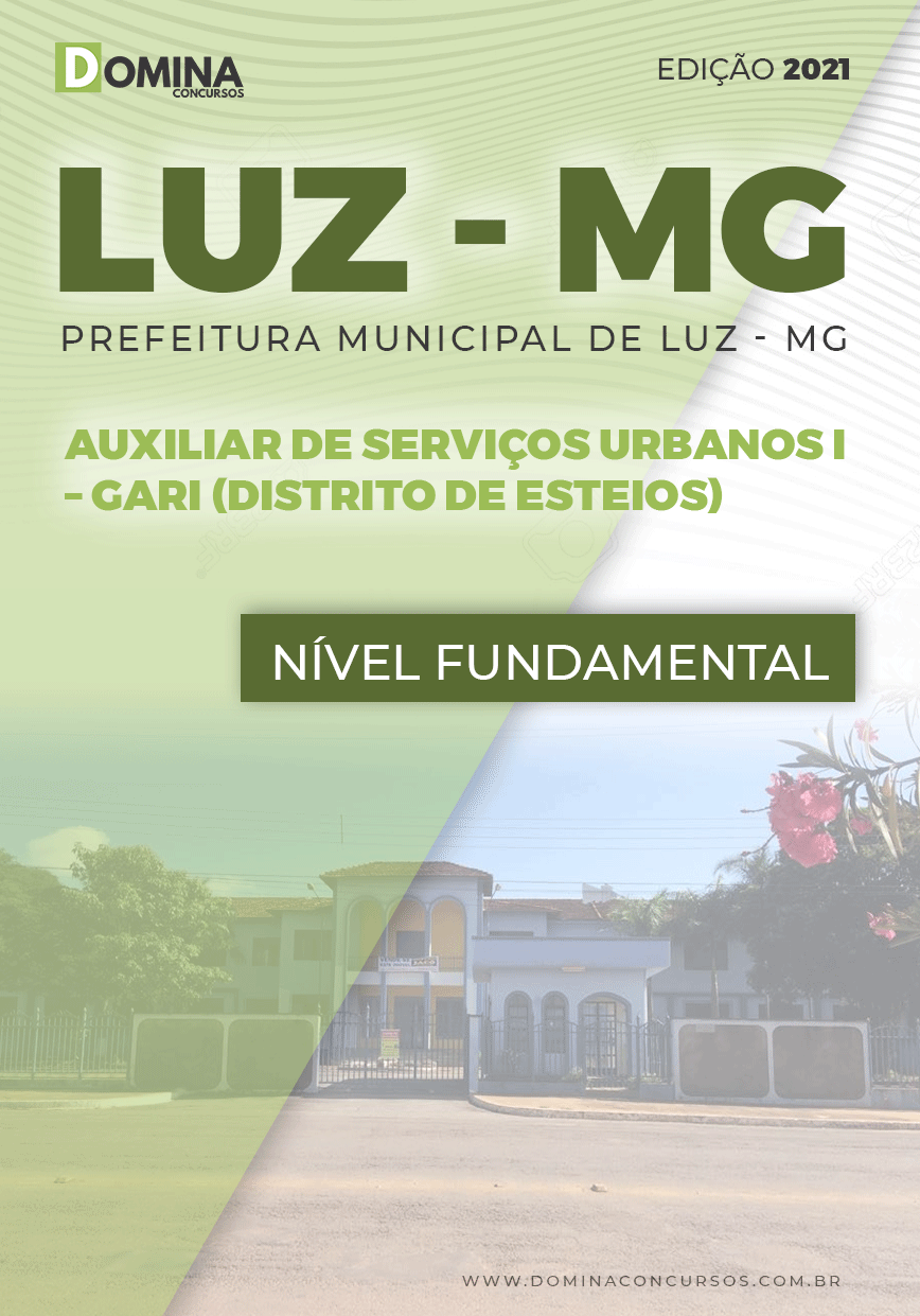 Apostila Concurso Pref Luz MG 2021 Gari Distrito de Esteios