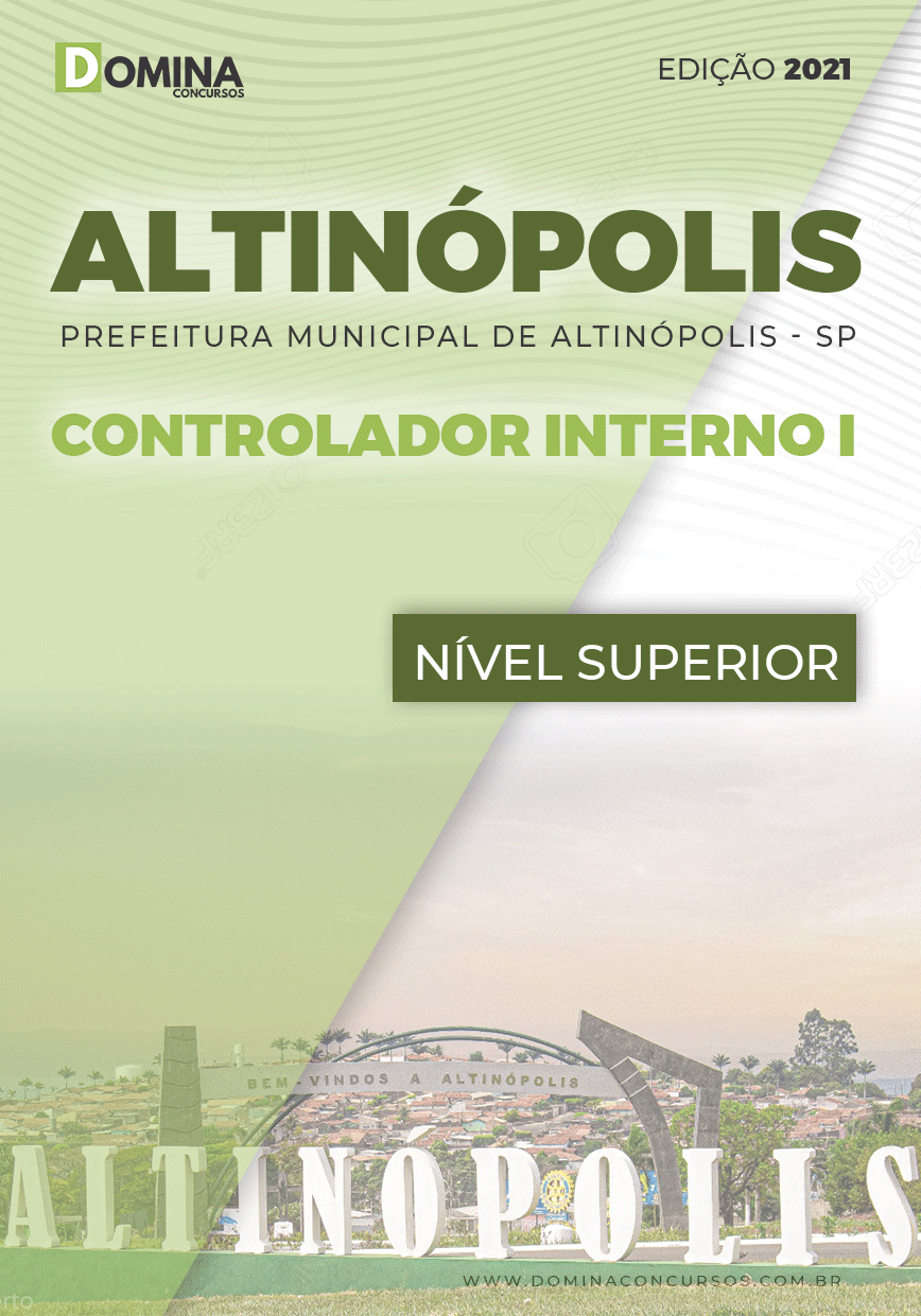 Apostila Concurso Pref Altinópolis SP 2021 Controlador Interno I