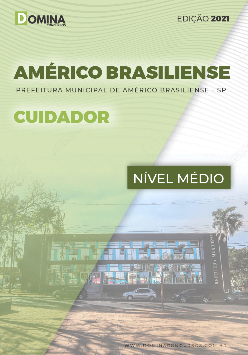Apostila Concurso Pref Américo Brasiliense SP 2021 Cuidador