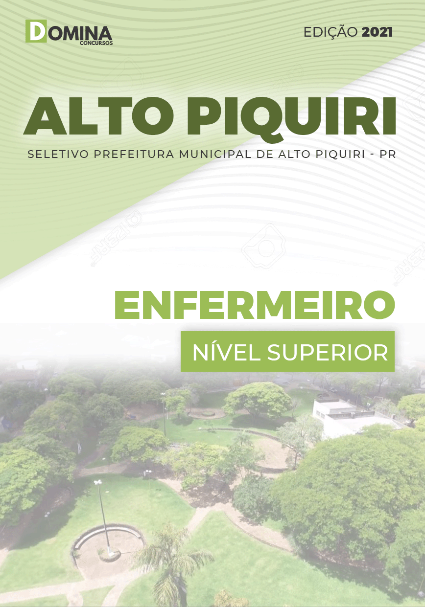 Apostila Processo Seletivo Pref Alto Piquiri PR 2021 Enfermeiro