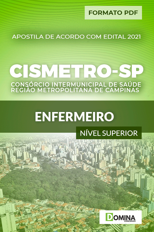Apostila Processo Seletivo CISMETRO SP 2021 Enfermeiro