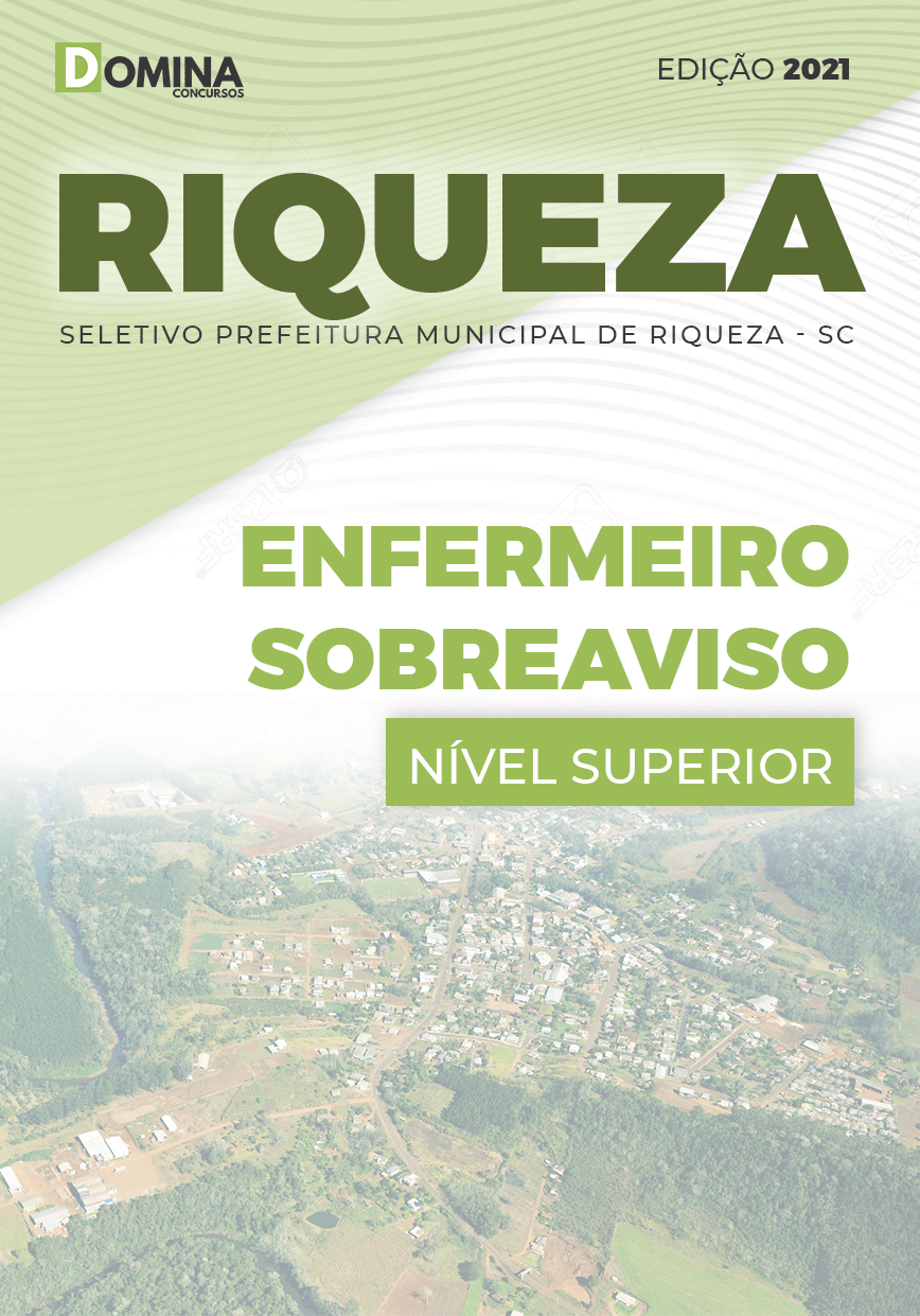 Apostila Seletivo Pref Riqueza SC 2021 Enfermeiro Sobreaviso