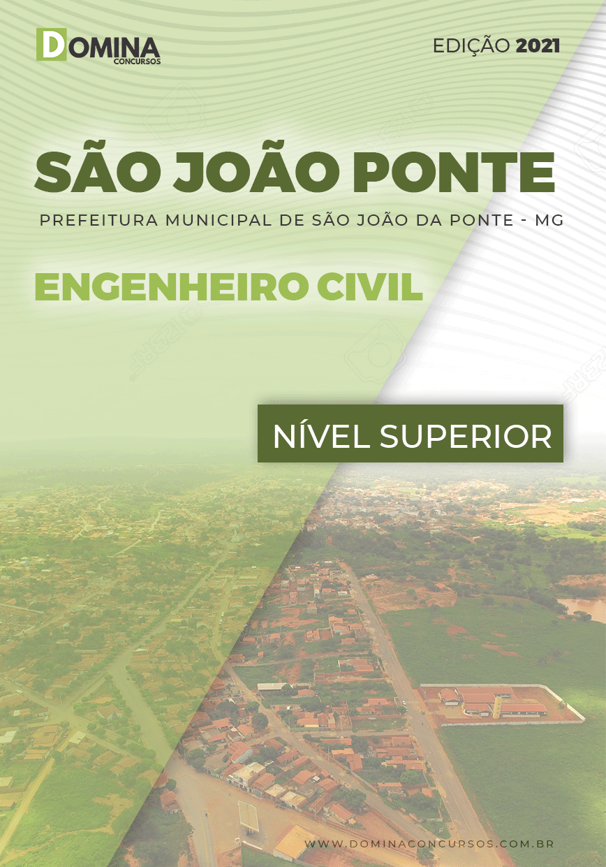 Apostila Pref São João Ponte MG 2021 Engenheiro Civil