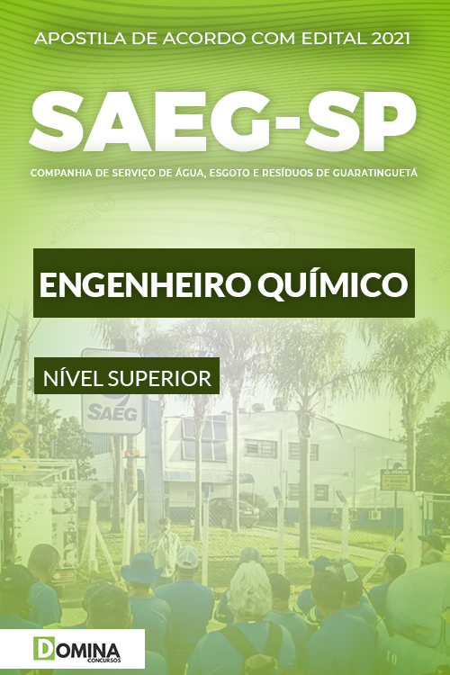 Apostila Concurso Público SAEG SP 2021 Engenheiro Químico