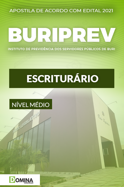 Apostila Concurso Público Buriprev SP 2021 Escriturário