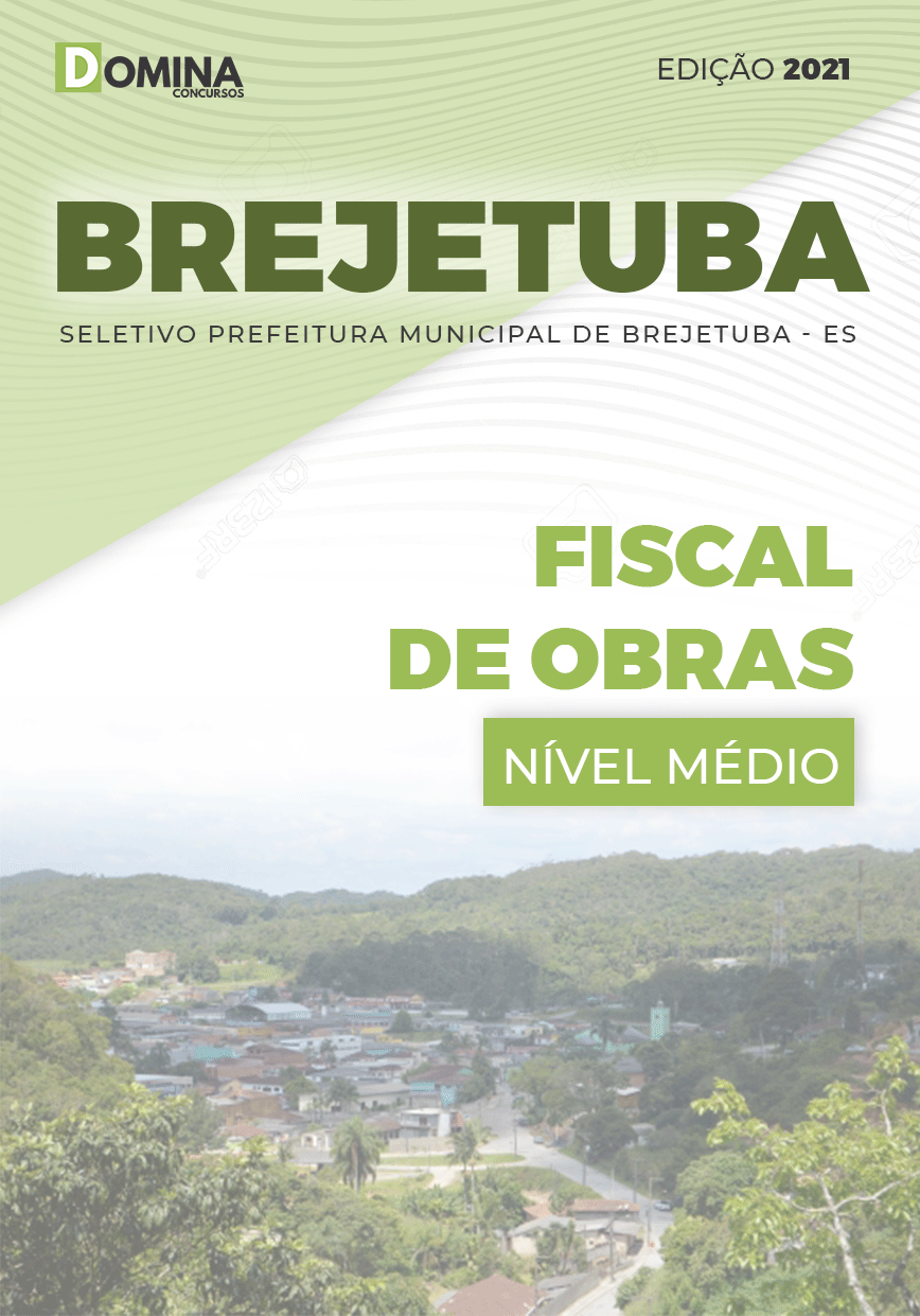 Apostila Seletivo Pref Brejetuba ES 2021 Fiscal de Obras