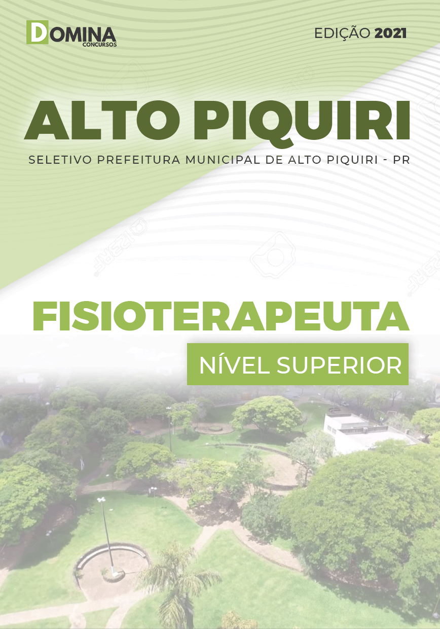 Apostila Processo Seletivo Pref Alto Piquiri PR 2021 Fisioterapeuta
