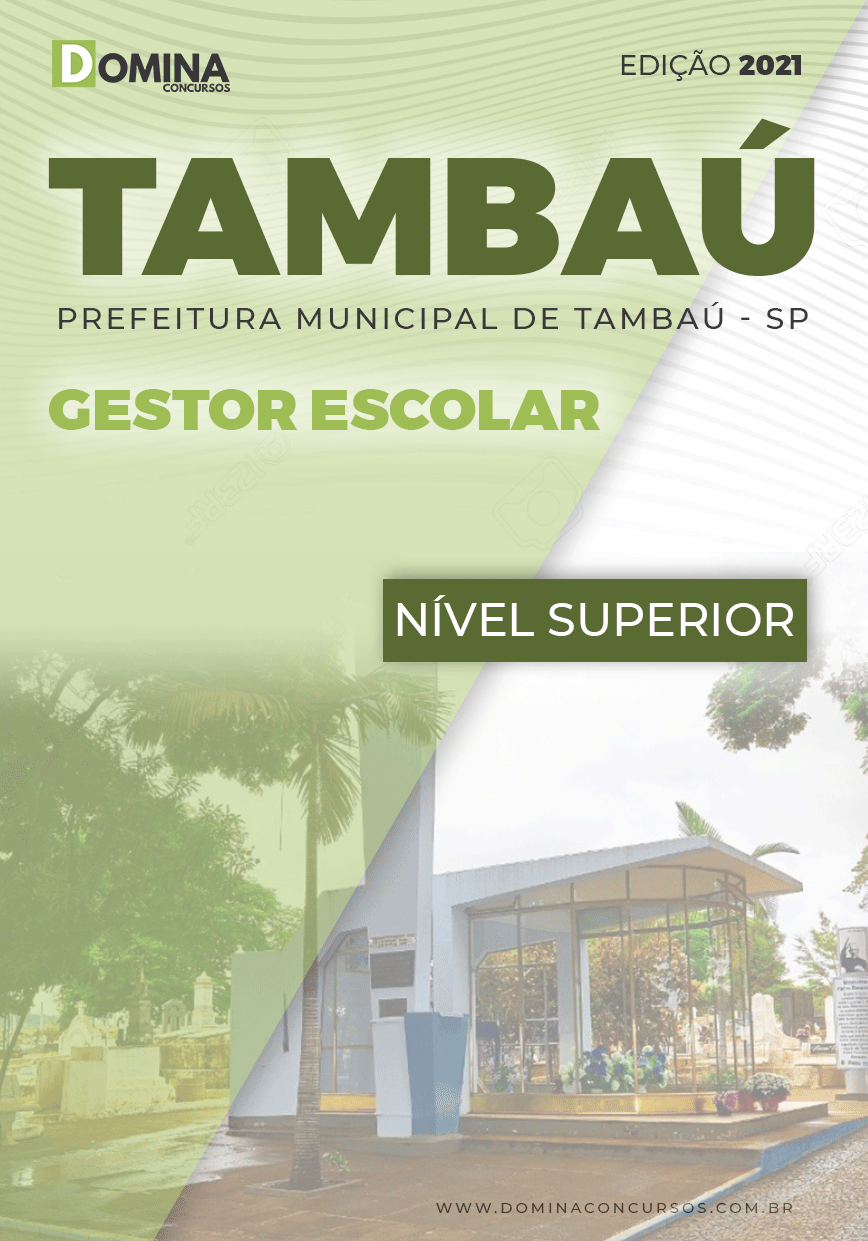 Apostila Concurso Pref Tambaú SP 2021 Gestor Escolar